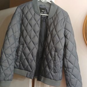 A.N.A.quilted bomber jacket